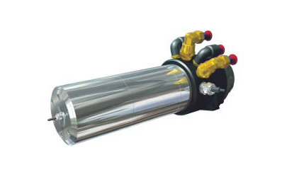 Spindle containing air bearings