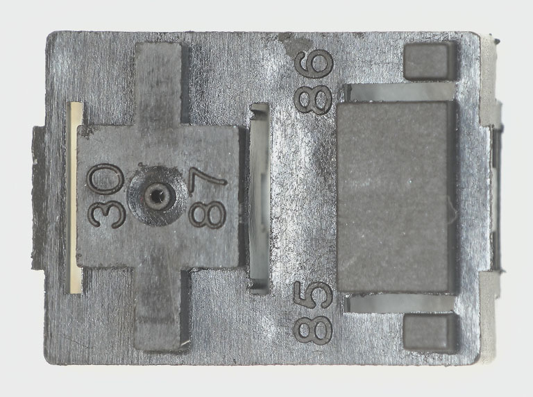 Black plastic sample viewed by digital microscope