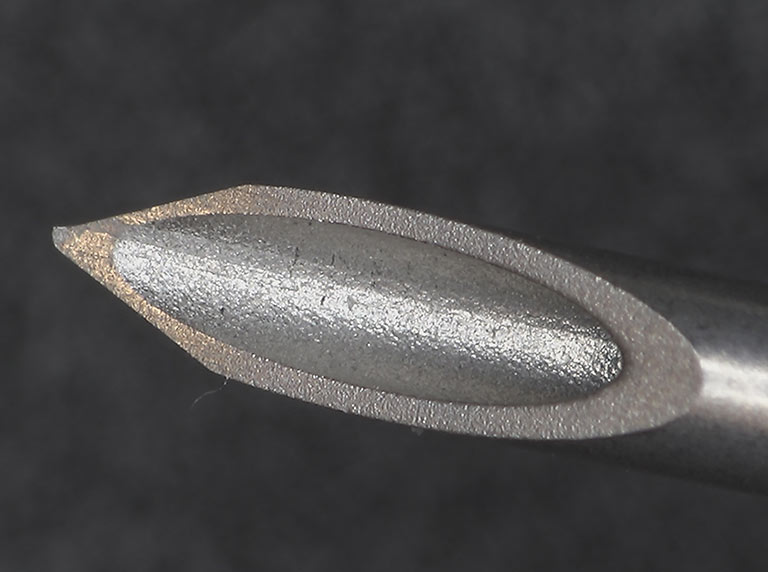 Makrolite 4K needle tip inspection