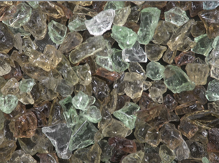 Coloured crystals