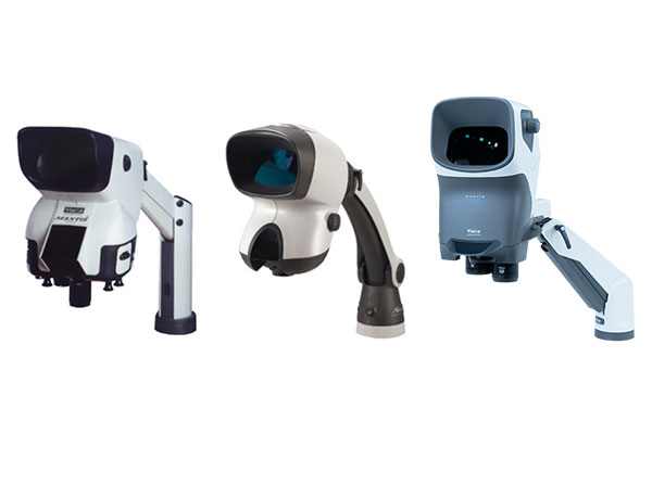 2 Mantis stereo microscope models - the oldest and the newest