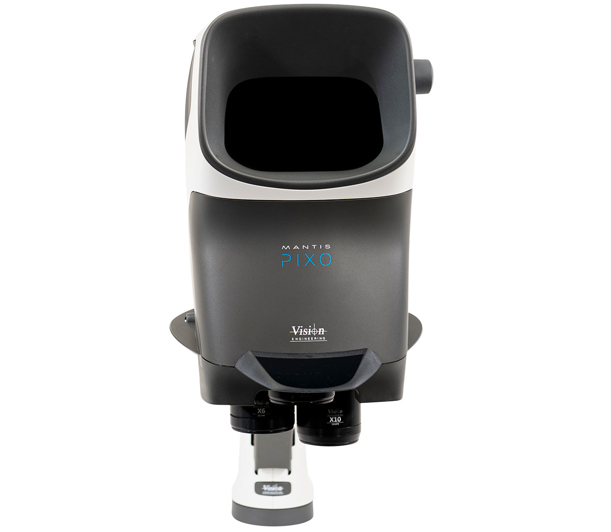 Head of Mantis stereo microscope