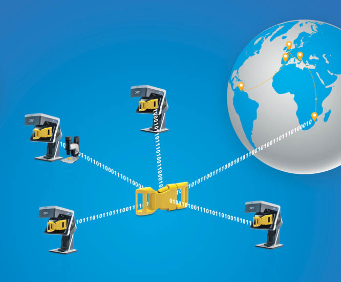 4 DRV N Series system showing connectivity around the globe