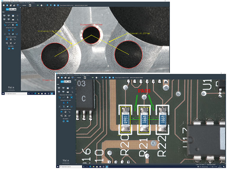 Makrolite 4K annoation and measurement software screenshots