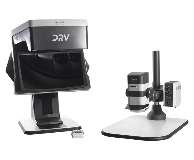 DRV Stereo CAM digital stereo microscope on multi-axis stand